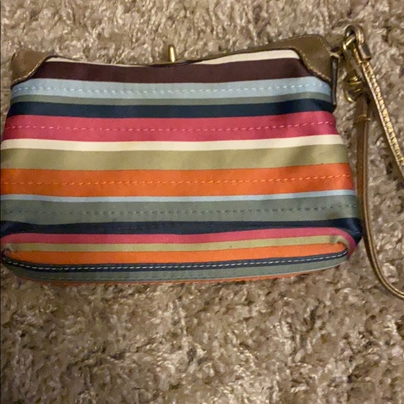 Coach Stripe Wristlet - Picture 5 of 6